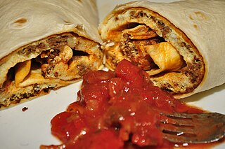 <span class="mw-page-title-main">Breakfast burrito</span> Breakfast entree