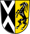 Gemeinde Witzmannsberg Gespalten von Schwarz und Gold; vorne ein gestürzter und ein aufrechter silberner Sparren, hinten ein steigender schwarzer Ziegenbock.