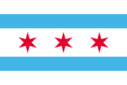 Flag of Chicago, Illinois (1933-1939).svg