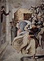 David danzando ante el arca de la alianza. Fresco por Francesco Salviati. Sala de Audiencias, Palacio Sacchetti, Roma.