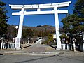 A Torii gate as the entrance gate