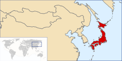 Location of Japó