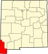 State map highlighting Hidalgo County