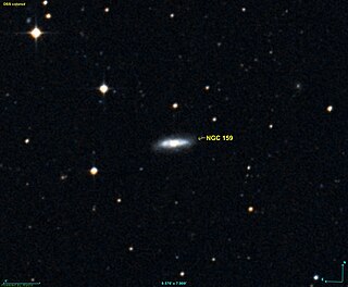 <span class="mw-page-title-main">NGC 159</span> Barred lenticular galaxy in the constellation Phoenix