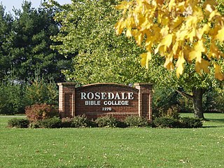 <span class="mw-page-title-main">Rosedale Bible College</span> Private Anabaptist college in Ohio