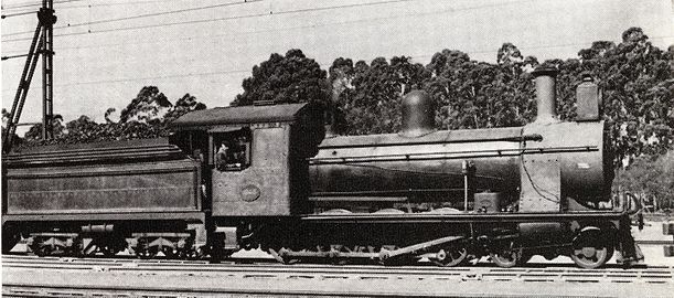 Class 7B no. 1048 with the larger CSAR cab and Type ZC tender with enlarged coal bunker, c. 1950 - note chimney location