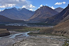 Spiti River near Kaza, Himachal