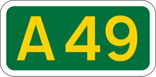 <span class="mw-page-title-main">A49 road</span> Road in England