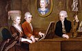 Image 34The Mozart family c. 1780. The portrait on the wall is of Mozart's mother. (from Classical period (music))