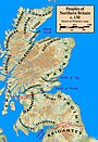 Peoples of Northern Britain according to Ptolemy's map