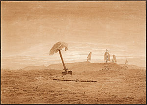 Landscape with Graves original painting