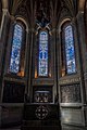 The apse interior