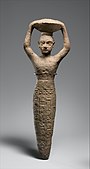 Foundation figure of Ur-Namma holding a basket; 2112-2095 BC; copper alloy; height: 27.3 cm; Metropolitan Museum of Art (New York City)