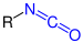 Allgemeine Struktur der Isocyanate