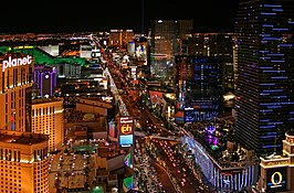 Las Vegas Boulevard at night