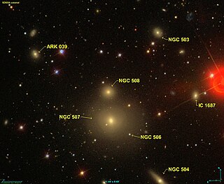 <span class="mw-page-title-main">NGC 508</span> Galaxy in the constellation Pisces