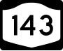 New York State Route 143 marker