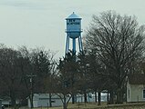 The town's water tower