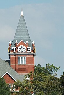 Tech Tower Historical building on the central campus of the Georgia Institute of Technology in Atlanta, Georgia