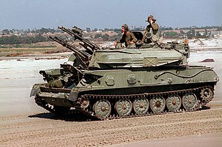 <span class="mw-page-title-main">Self-propelled anti-aircraft weapon</span> Mobile vehicle with a dedicated anti-aircraft capability