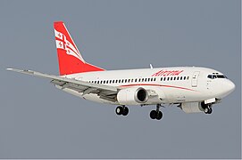 Georgian Airways Boeing 737-500.