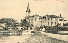 Vue centrale et passerelle de Charpagne.