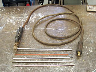 <span class="mw-page-title-main">Electrode</span> Electrical conductor used to make contact with nonmetallic parts of a circuit