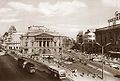 A Blaha Lujza tér és a Nemzeti Színház épülete az 1950-es években