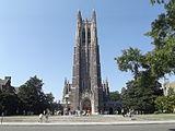 Die von Julian F. Abele entworfene Duke Chapel, eingeweiht 1935.