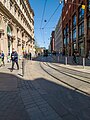 * Kandidimi: Gautlet tram tracks in Helsinki --MB-one 22:46, 16 September 2024 (UTC) * Vlerëso Some perspective distortion/tilt. Left corner is very unsharp. --ArildV 11:06, 17 September 2024 (UTC)