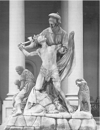 <i>The Rescue</i> (sculpture) Sculpture group by Horatio Greenough