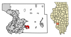 Locationin Madison County, Illinois