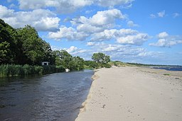 Nybroåns utlopp vid Nybrostrand.