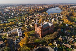 Aerial view of Plungė