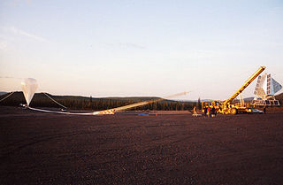 <span class="mw-page-title-main">High-altitude balloon</span> Balloon released into the stratosphere, most commonly weather balloons