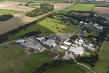 Aerial picture of the Babraham Research Campus in 2014 Babraham Campus 2014.jpg