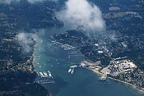 Aerial view of Bainbridge Island