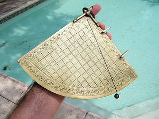 Sine quadrant Type of quadrant used by medieval Arabic astronomers