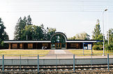 The postmodern railway station in Humppila