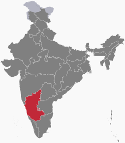 कर्नाटकक नक्साक अवस्थिति