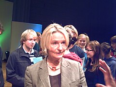 Kirsten Boie 2007 vid utdelningen av Deutscher Jugendliteraturpreis.