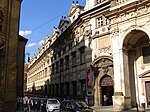 The front facade of Clementinum by Carlo Lurago, 1650s–1660s.