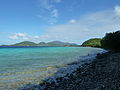 View from Leinster Bay trail, including Waterlemon Cay