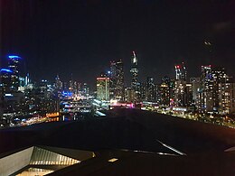 Melbourne at night