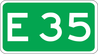 European route E35 in the Netherlands