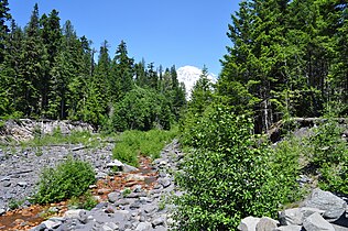 old Kautz Creek river bed