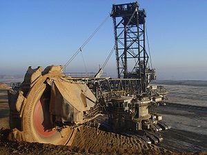 Bucket wheel excavator at the Garzweiler mine