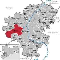 Werdau – Mappa