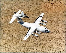 The McDonnell Douglas YC-15 was used as the base for the C-17. Yc15-1 072.jpg