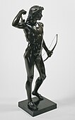 Henry Kirke Brown (1814–1886), The Choosing of the Arrow, modeled 1848, cast 1849